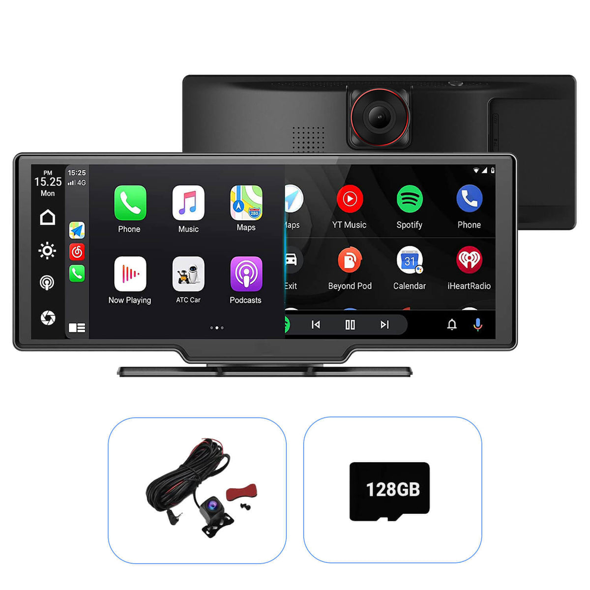 Ottoscreen Portable 10" Apple CarPlay & Android Auto Car Display Screen